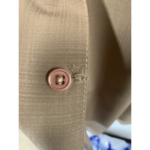 Vintage Fulton Street Shirt Works‎ Button Down Sand Brown Size 2XLT Made In USA - Picture 2 of 10
